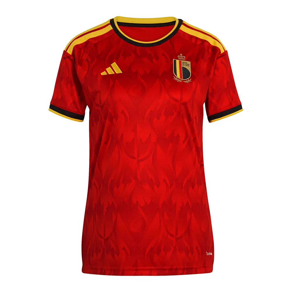 adidas Belgium 26/27 Replica home Woman Short Sleeve T-Shirt