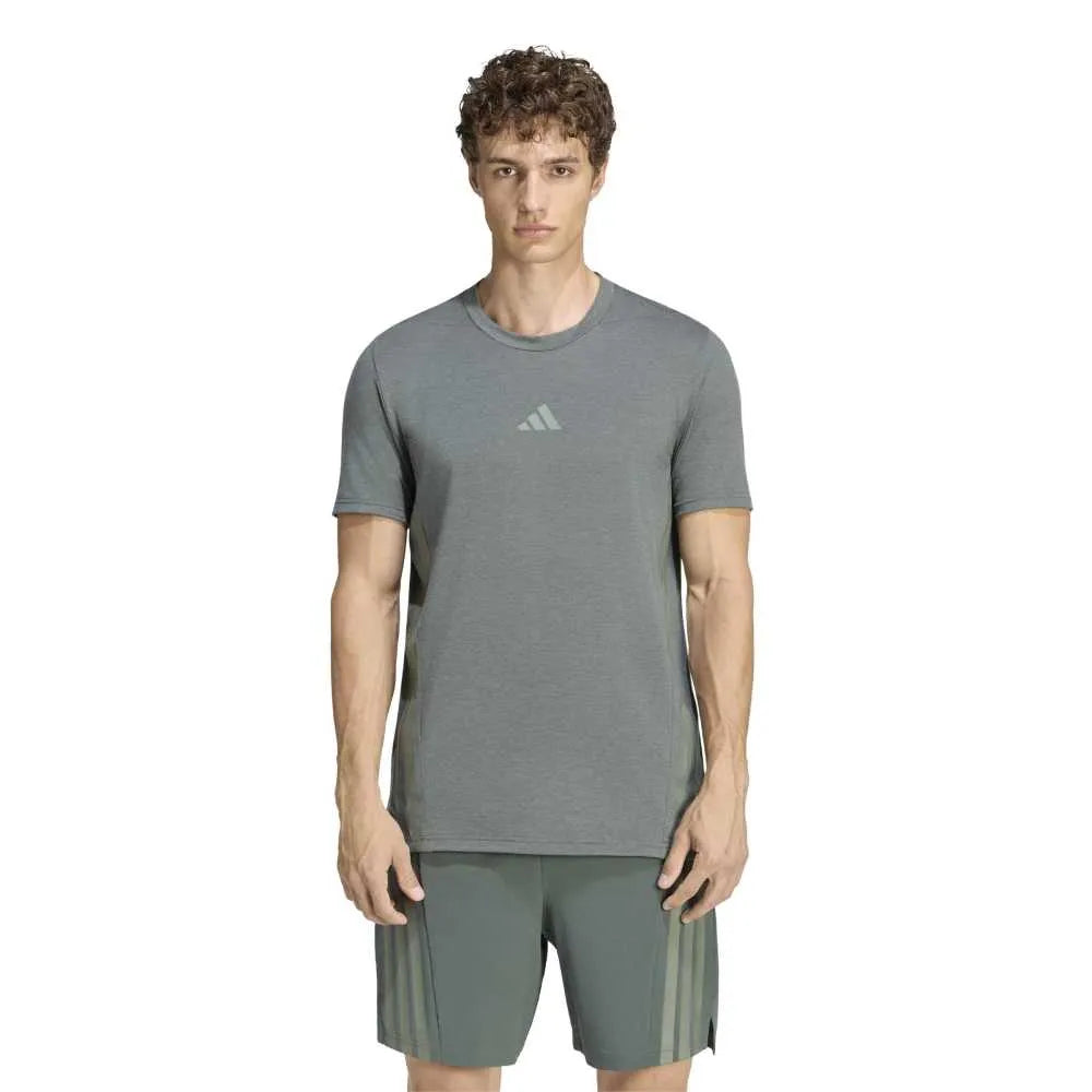 adidas Designed For Training 3 Stripes short sleeve T-shirt