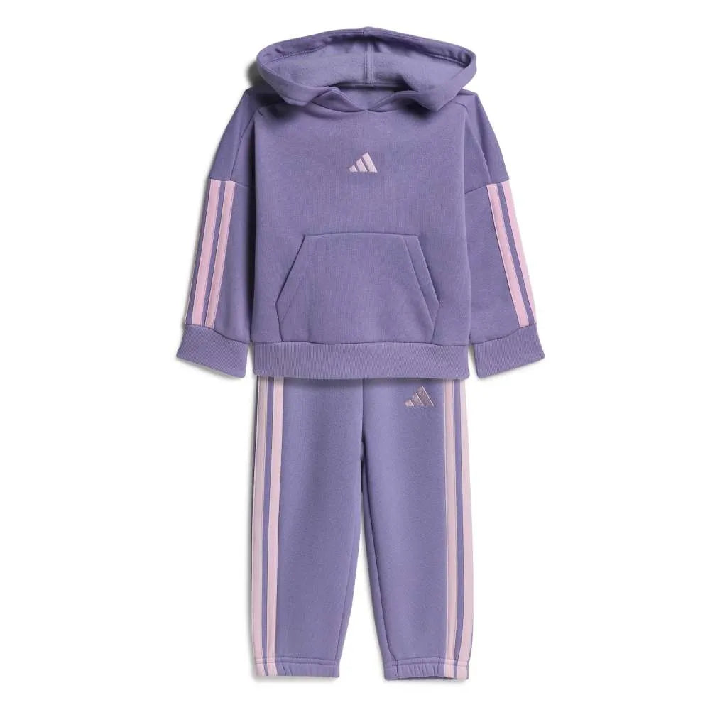 adidas Essentials 3 Stripes Fleece Joggers set