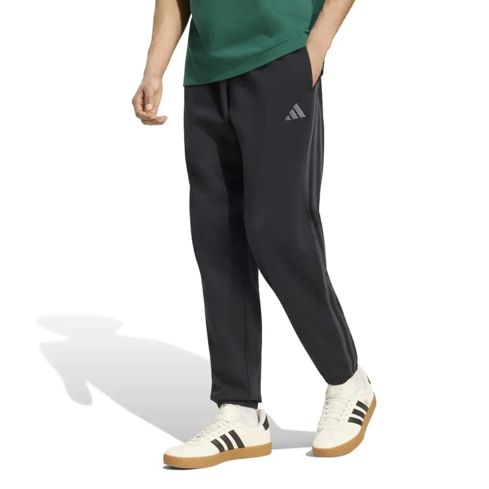 adidas Essentials 3 Stripes Fleece Tapered Cuffed joggers
