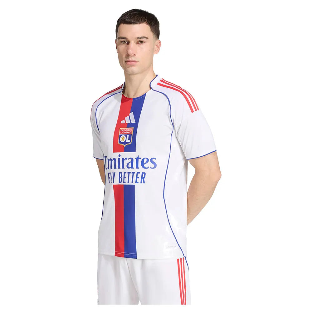 adidas Olympique De Lyon 25/26 home short sleeve T-shirt