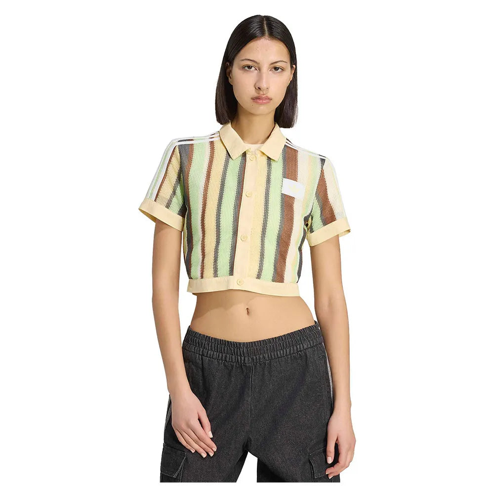 adidas Originals Cropped short sleeve polo