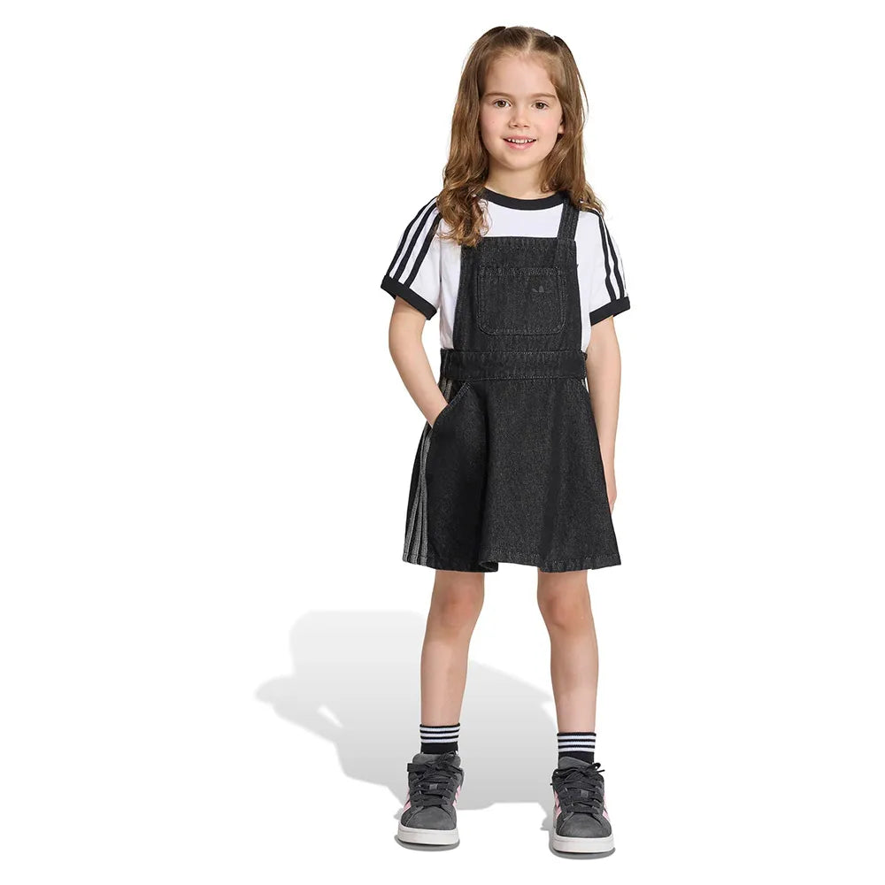 adidas Originals Denim Dungarees sleeveless short dress