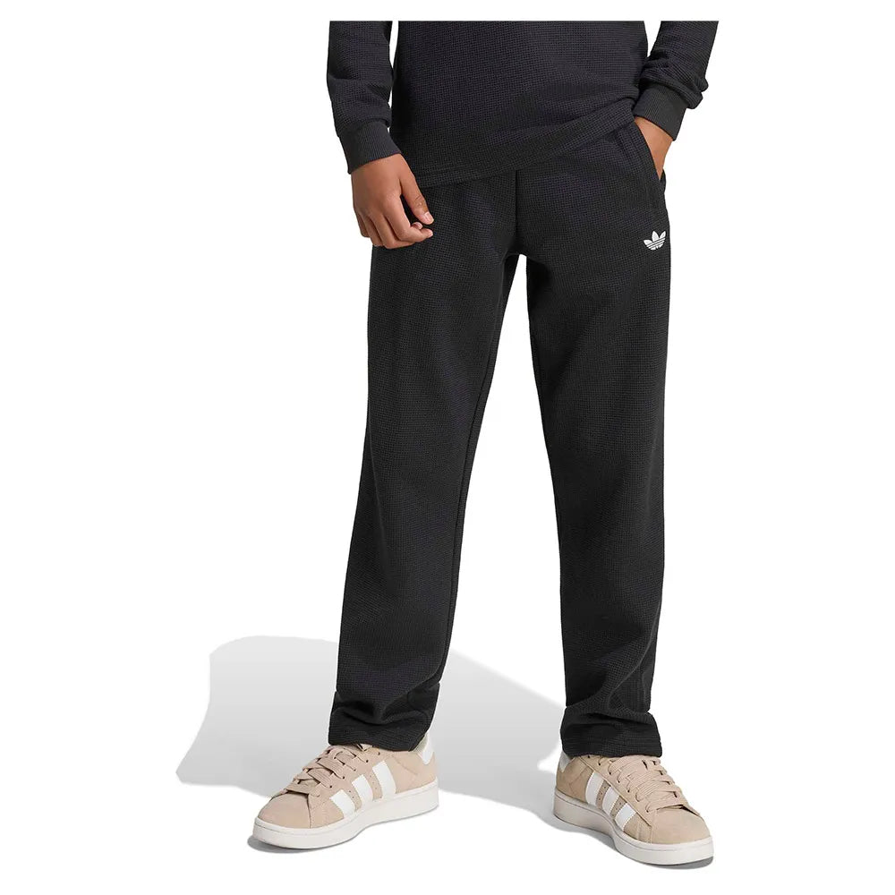 adidas Originals Loose Straight Leg Waffle sweat pants