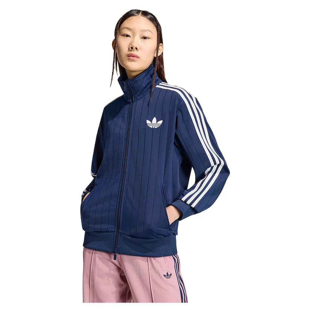 adidas Originals Pinstripe Firebird Loose Track full zip sweatshirt