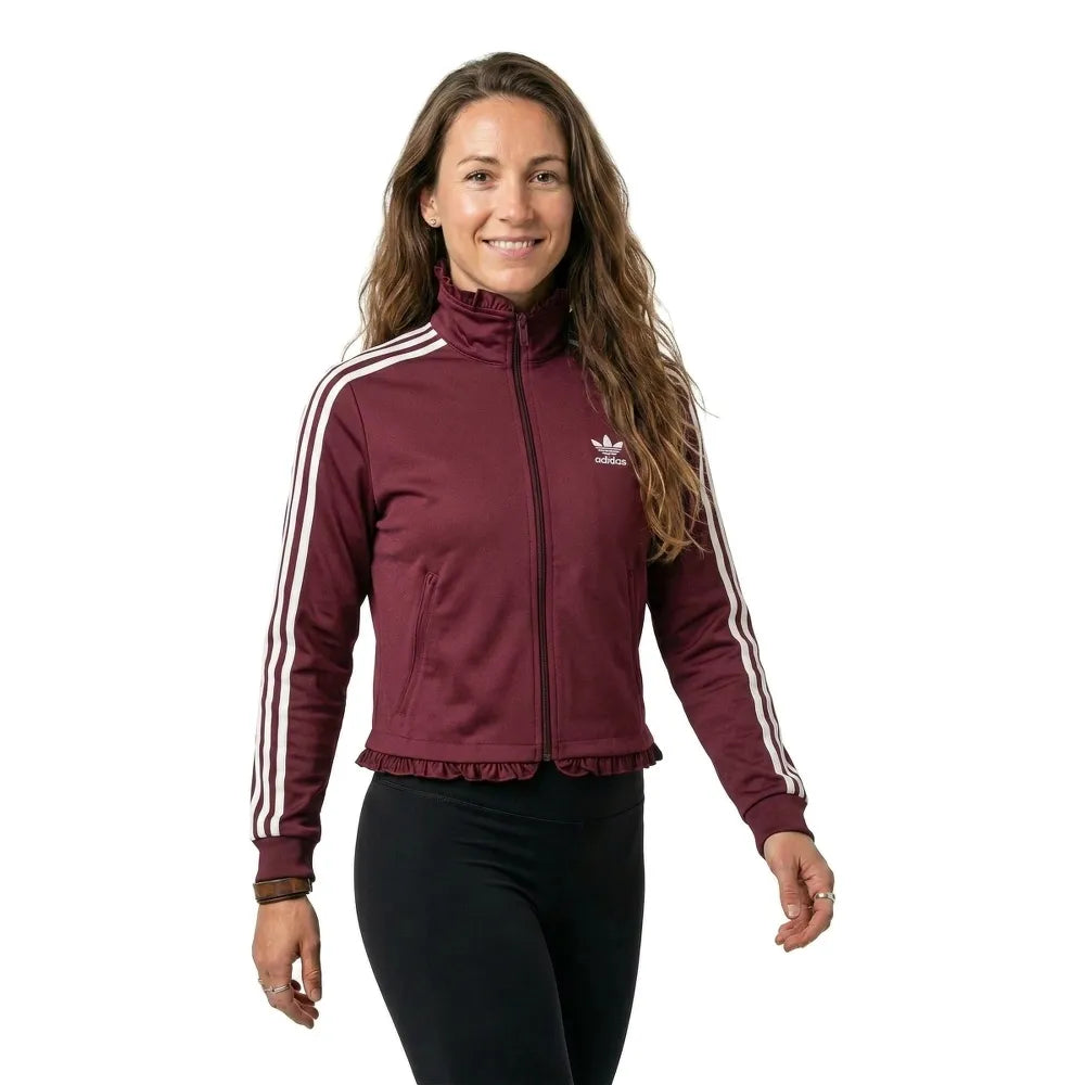 adidas Originals Pleated Firebird full zip sweatshirt