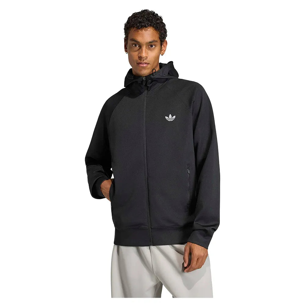 adidas Originals Trefoil Essentials Spacer full zip sweatshirt