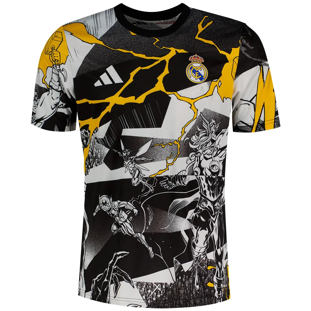 adidas Real Madrid 25/26 Avengers pre match short sleeve T-shirt