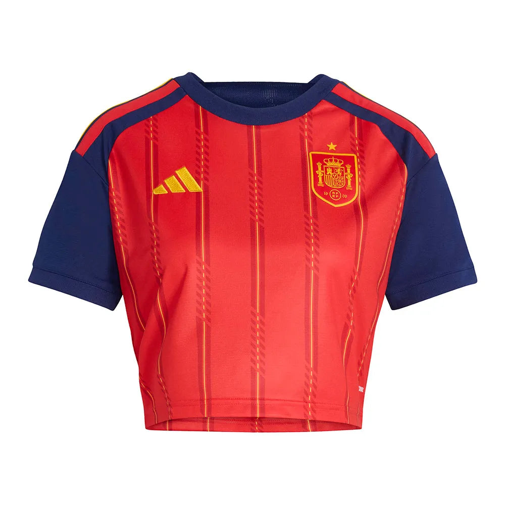 adidas Spain 26/27 Cropped home Woman Short Sleeve T-Shirt