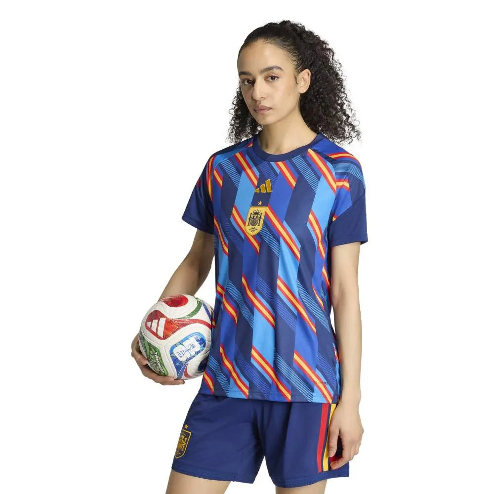 adidas Spain 26/27 Home pre match Woman Short Sleeve T-Shirt