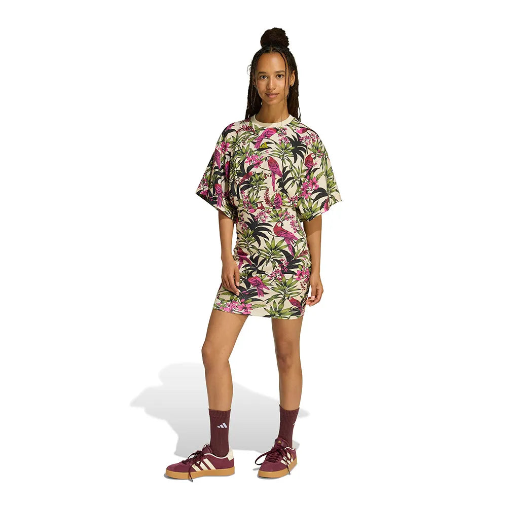 adidas X Farm Rio short sleeve short dress