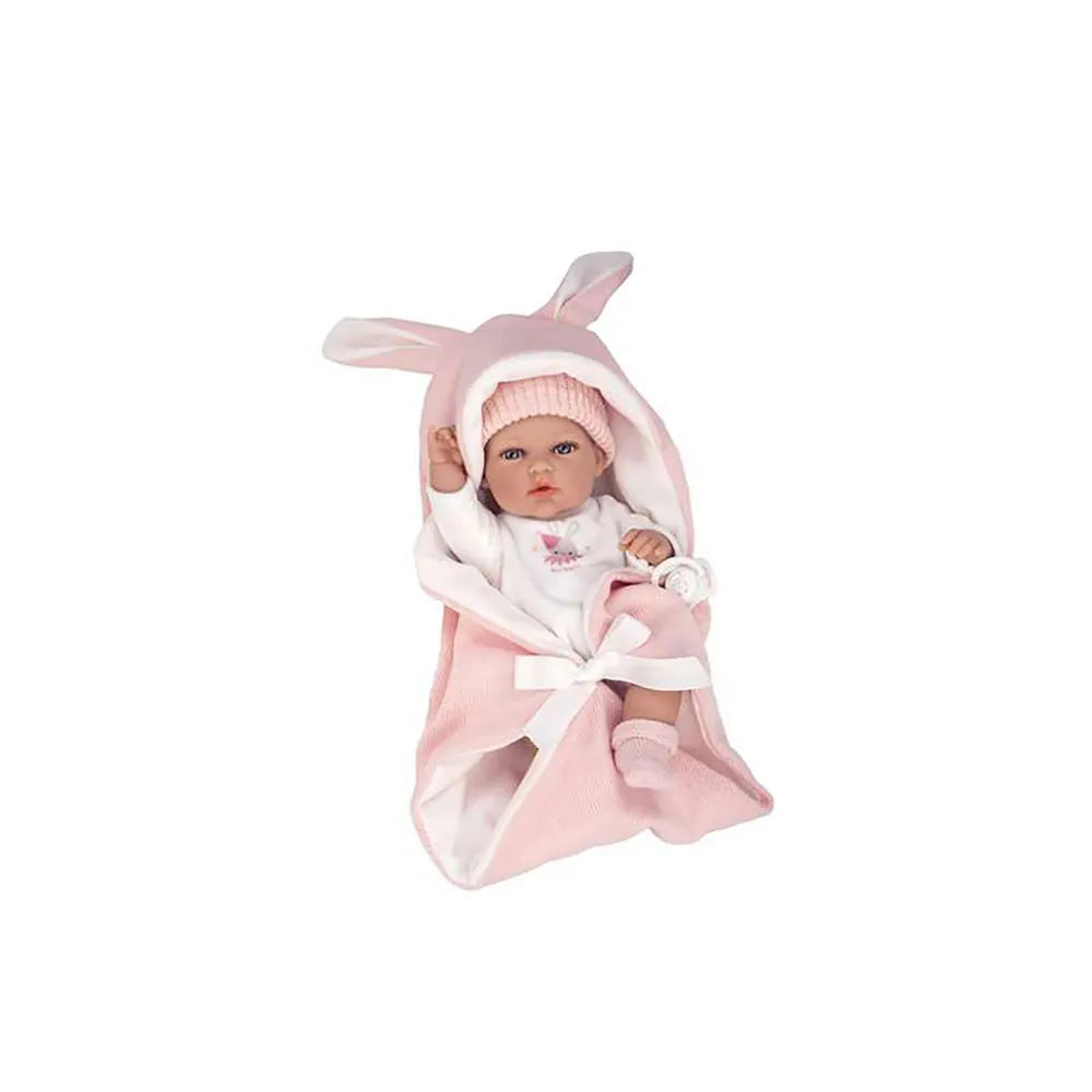Arias Elegance Natal With Sleeping Bag Vinyl Body Girl Baby Doll 30 cm