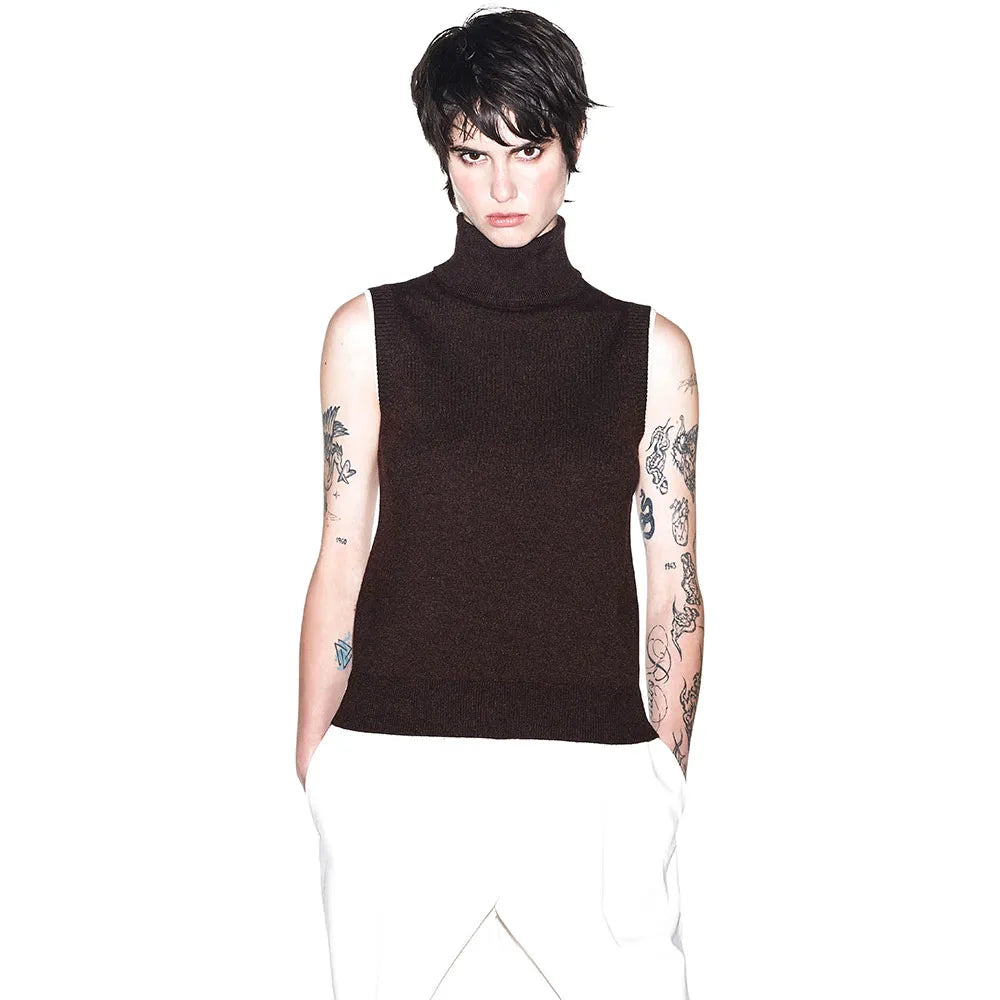 Armani exchange XW002885_AF25935 Sleeveless High Neck T-Shirt