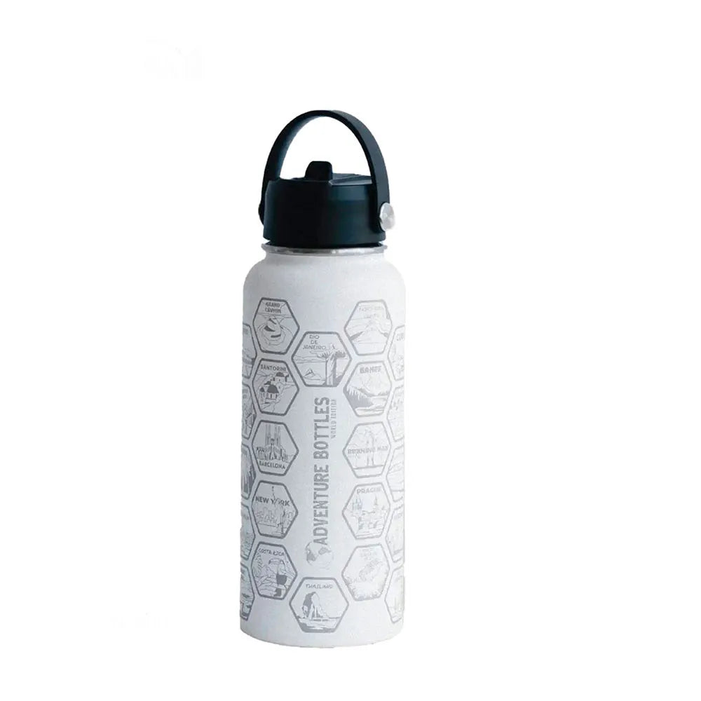 Awesome maps Adventure world 1l thermal bottle