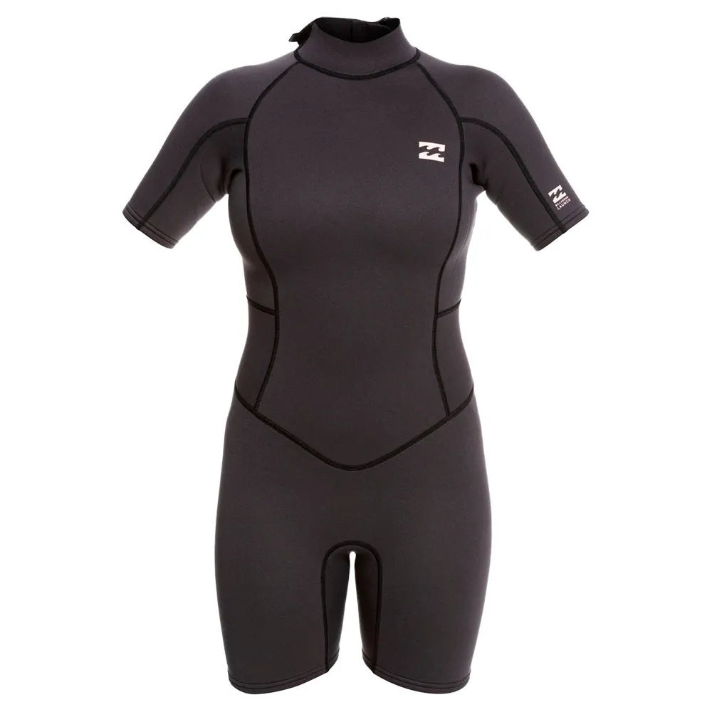 Billabong Launch 2/2 mm woman short sleeve back zip shorty