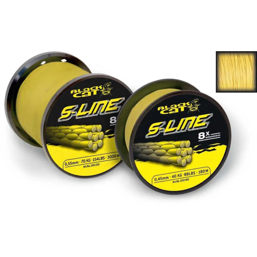 Black cat S-Line braided line 400 m