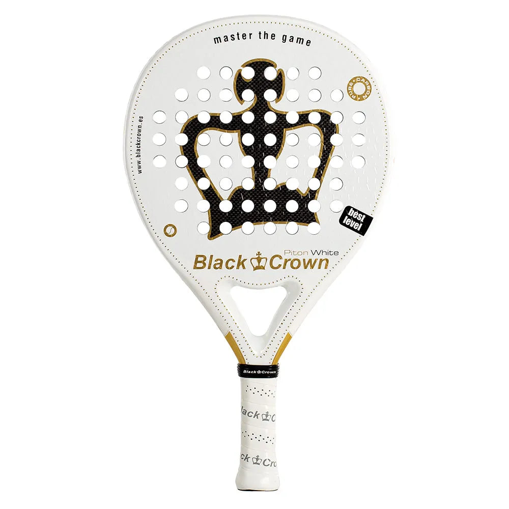 Black crown Piton White padel racket