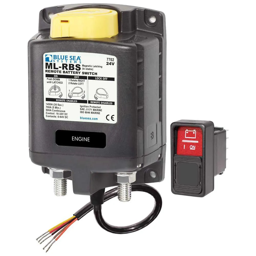 Blue sea systems Remote Battery Switch With Manual Control Isolator 24V