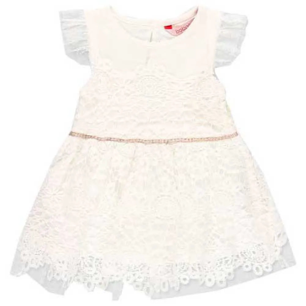 Boboli Guipure short sleeve dress