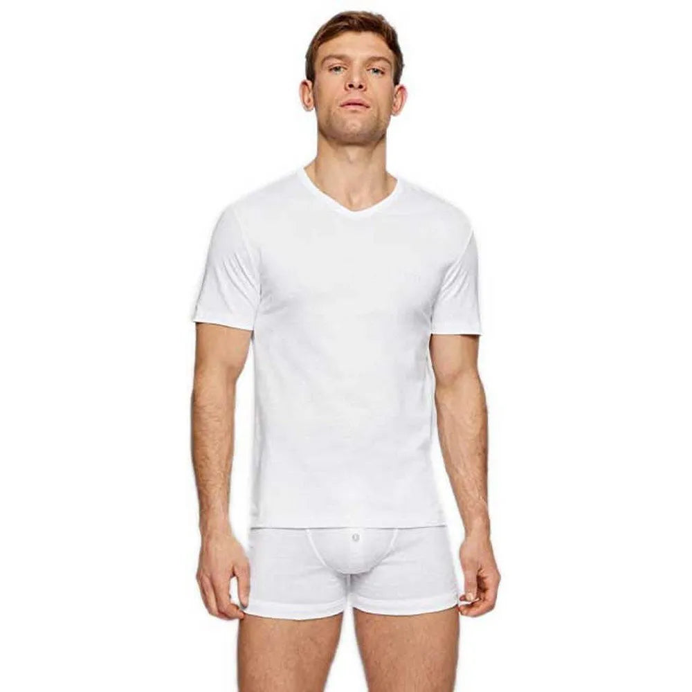 BOSS Classic short sleeve V neck base layer 3 units