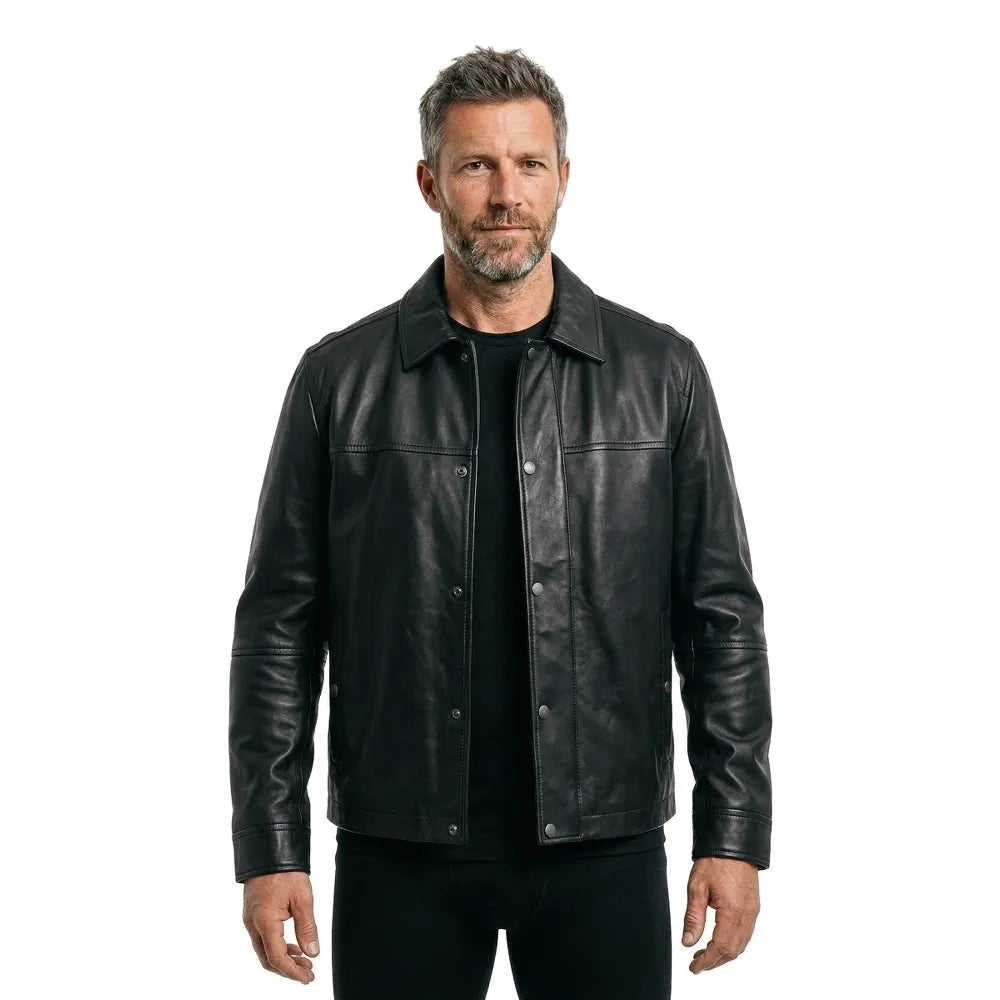 BOSS Joban 10268766 leather jacket