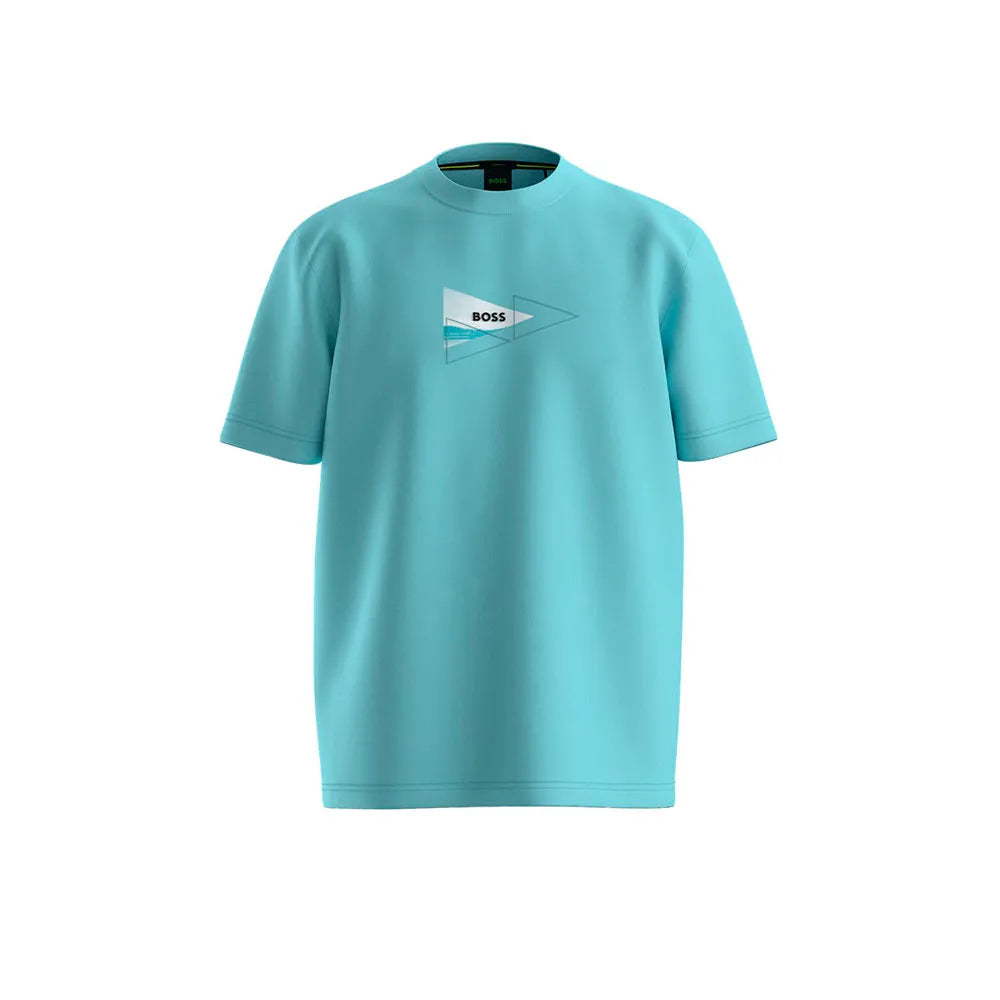 BOSS Network Photo 10280609 GREEN short sleeve T-shirt