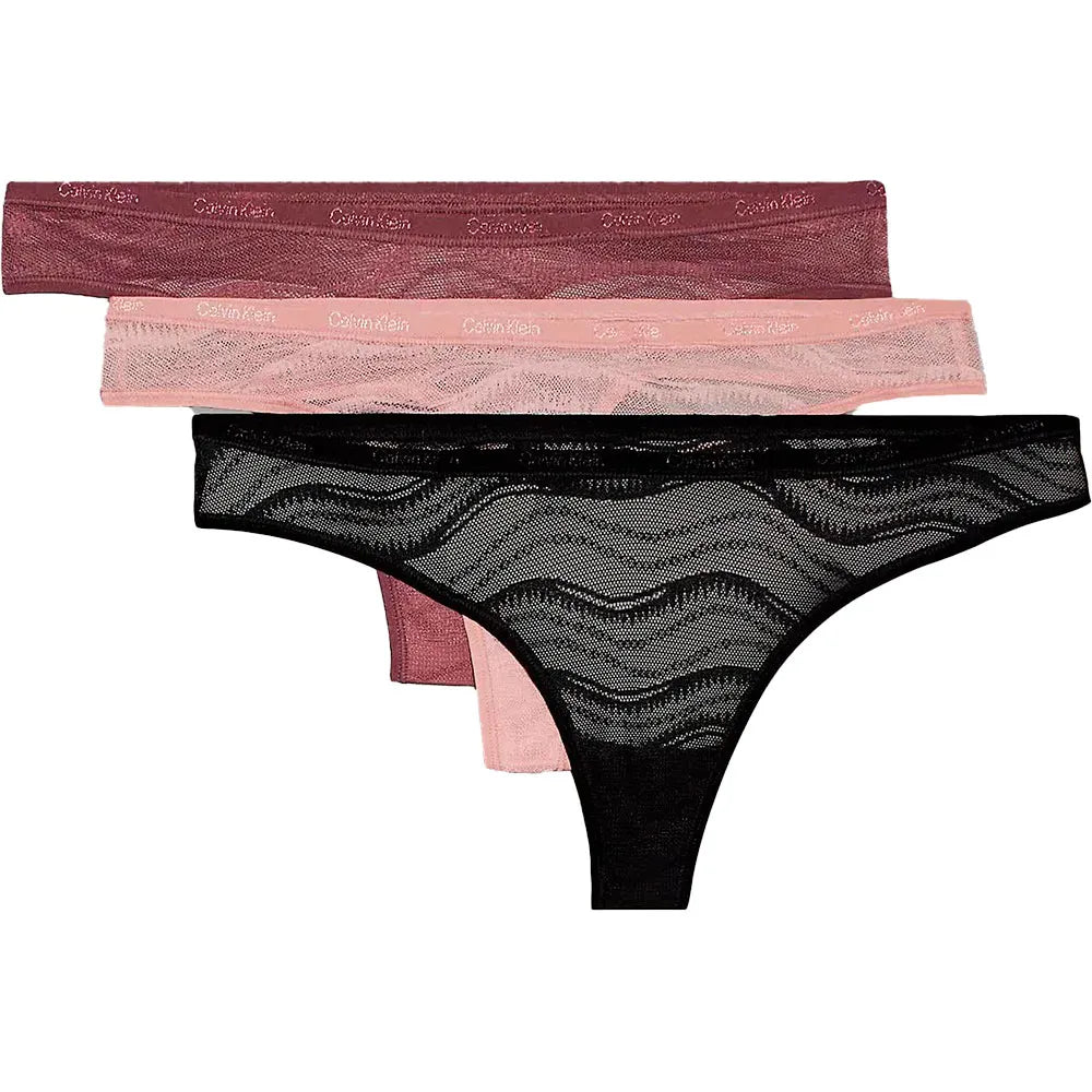 Calvin klein 000QD5216E thong 3 units