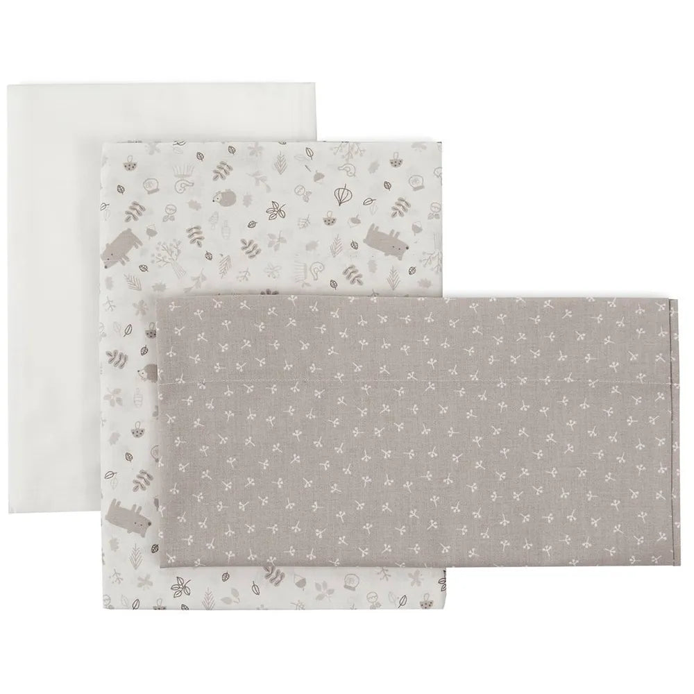 Cambrass Abete 60x120x1 cm Crib Fitted Sheet 3 units