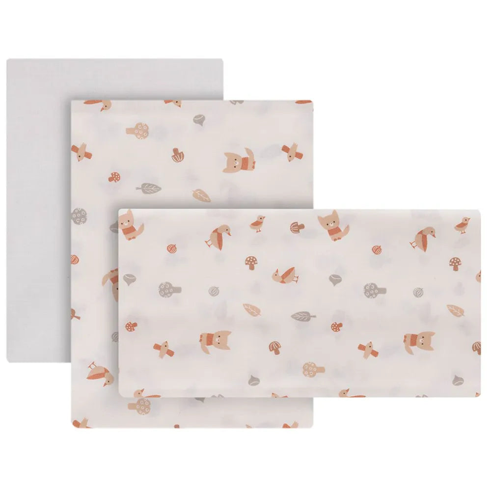 Cambrass Senda 60x120x1 cm Crib Fitted Sheet 3 units