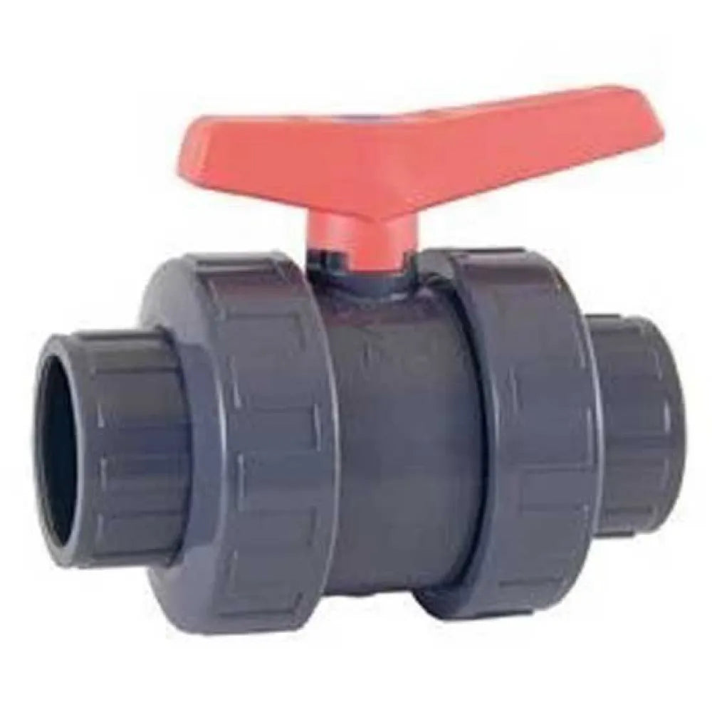 Cepex 02475 Ø63 standard ball valve female solvent socket o-rings in EPDM black dot
