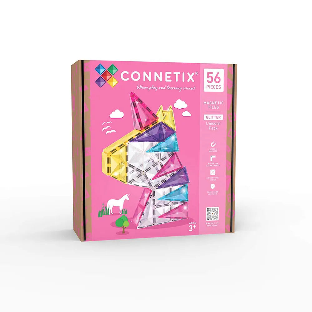 Connetix Glitter Unicorn Pack Construction Game