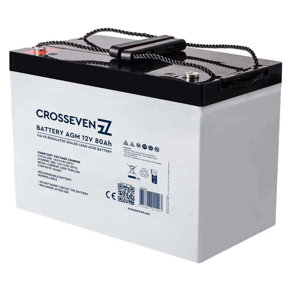 Crosseven Gel/agm battery 80Ah 12V
