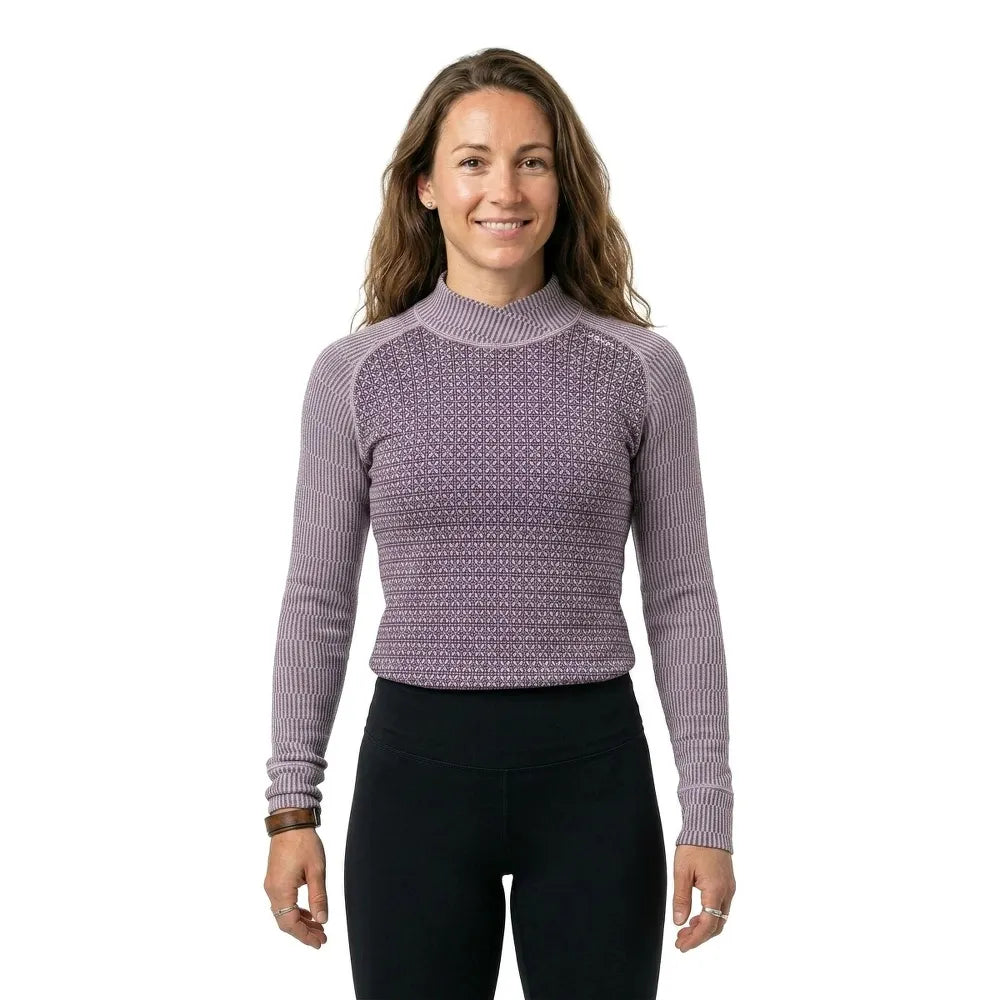 DEVOLD OF NORWAY Kvitegga Merino 230 Cross Neck long sleeve T-shirt