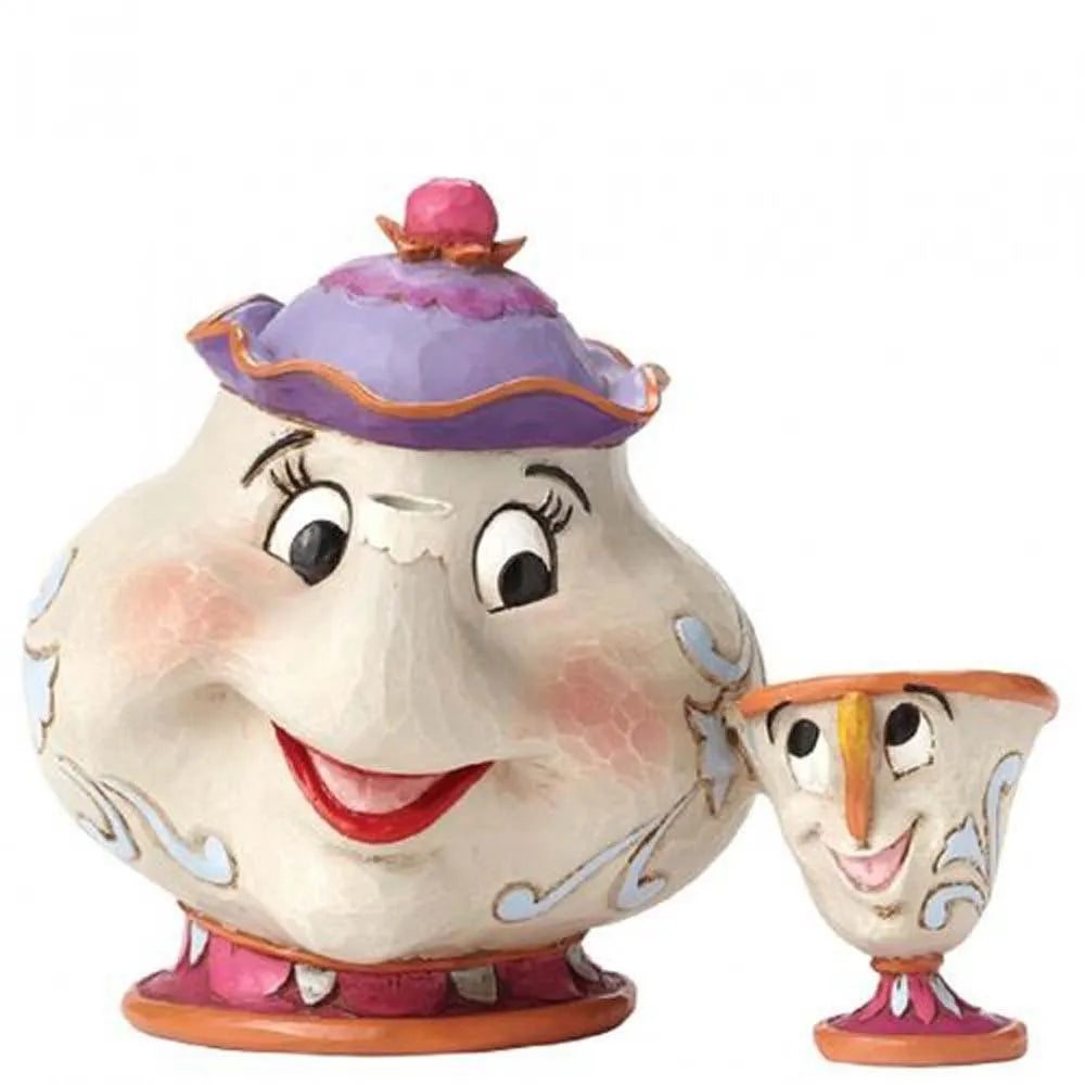 Disney Beauty and the Beast Enesco Mrs Potts And Chip Figure 10.5 cm