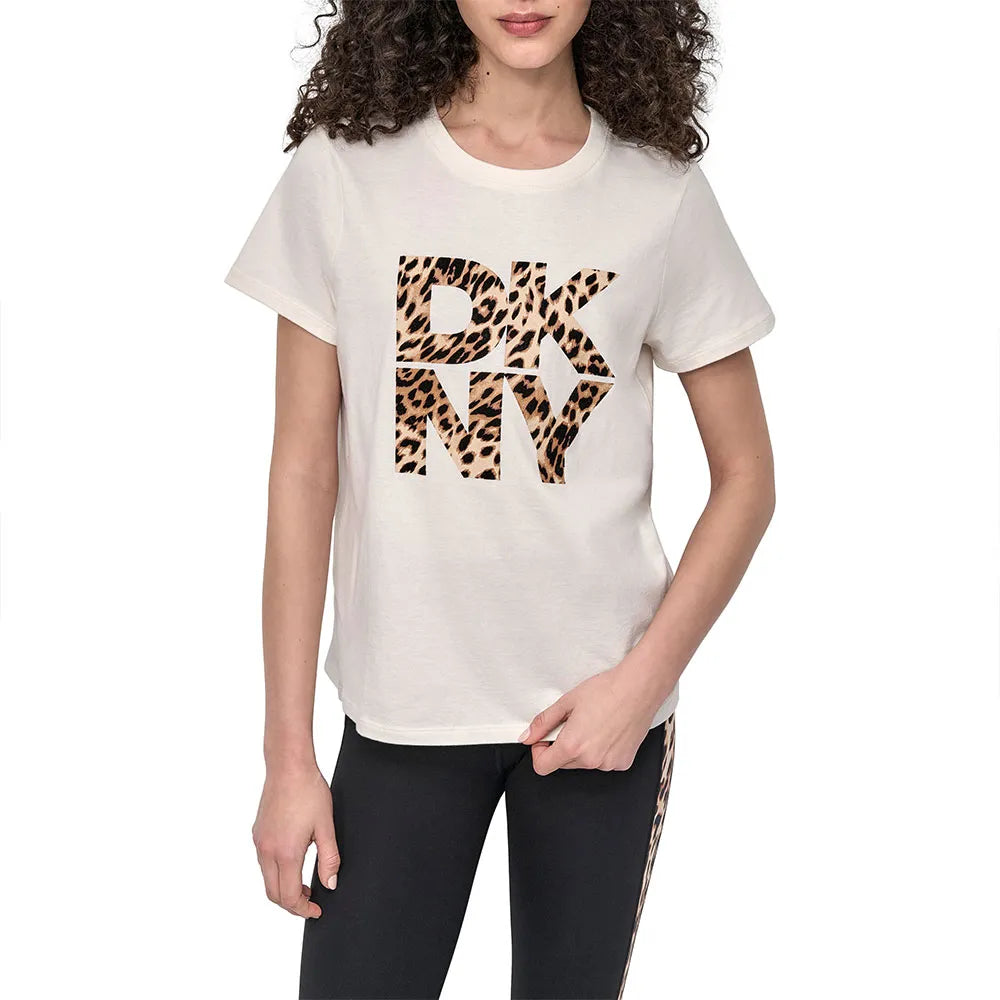 DKNY Stacked Animal Print short sleeve T-shirt