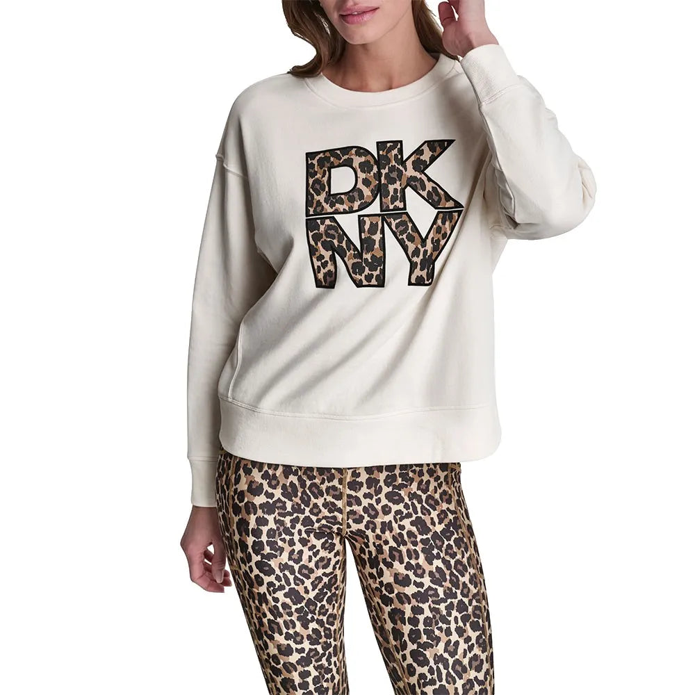 DKNY Stacked Leopard Logo sweatshirt