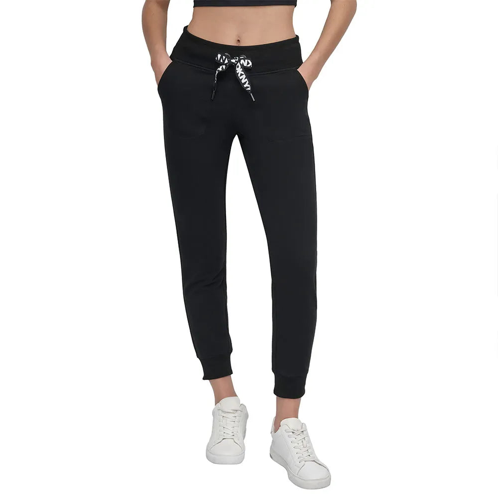 DKNY Two Tone Drawcord Cuffed sweat pants
