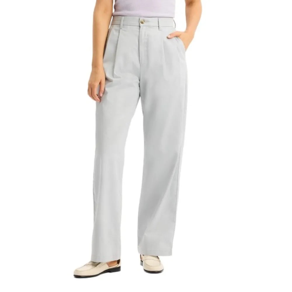 Dockers Signature Pleated Khaki High Wide Stain Defender® high waist pants