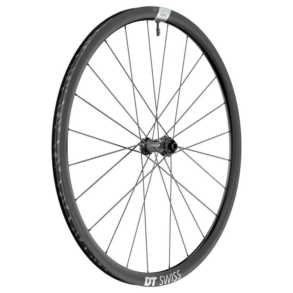 DT Swiss E 1800 Spline Disc CL Tubeless Presta 26-35mm road front wheel refurbished
