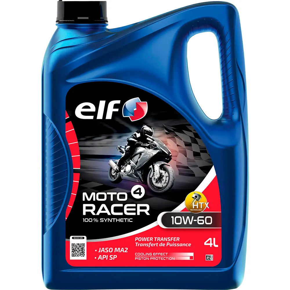 Elf Moto 4 Racer 10W-60 Synthetic 4L motor oil
