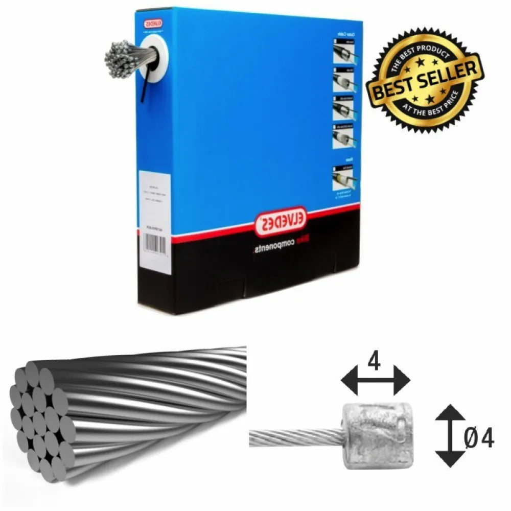 Elvedes 1x19 Stainless 4x4 shift cable 100 units