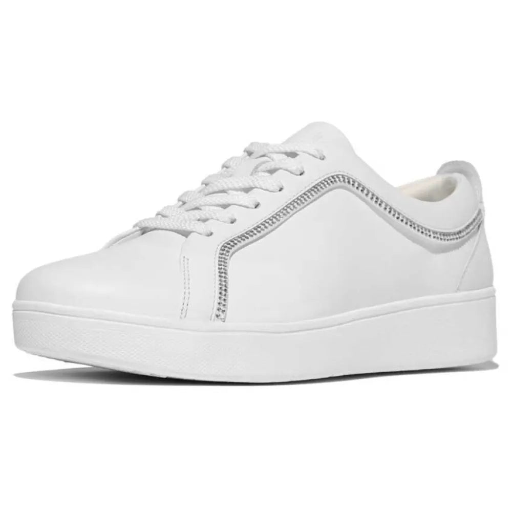 Fitflop Rally Crysal Trim Leather trainers