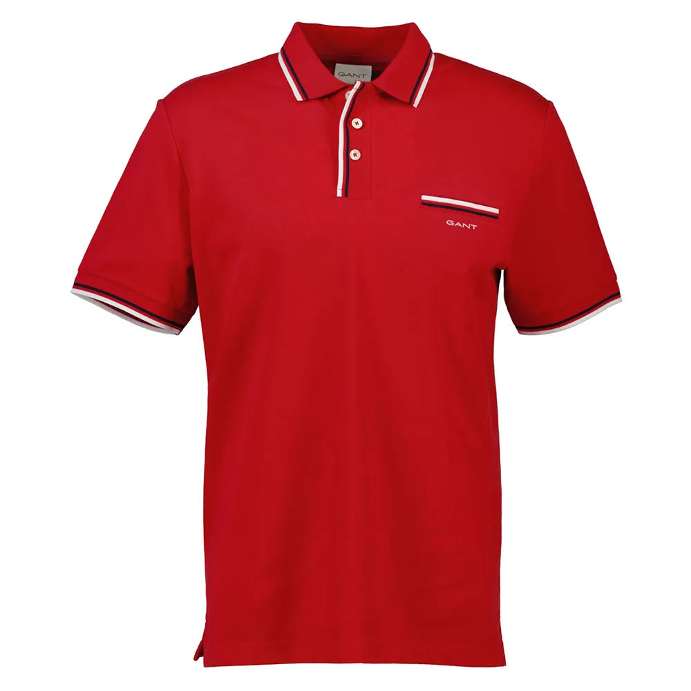Gant 2-Col Tipping Pique short sleeve polo