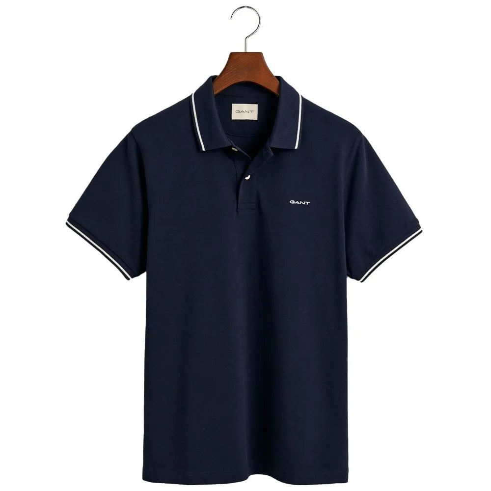 Gant Tipped Piqué short sleeve polo