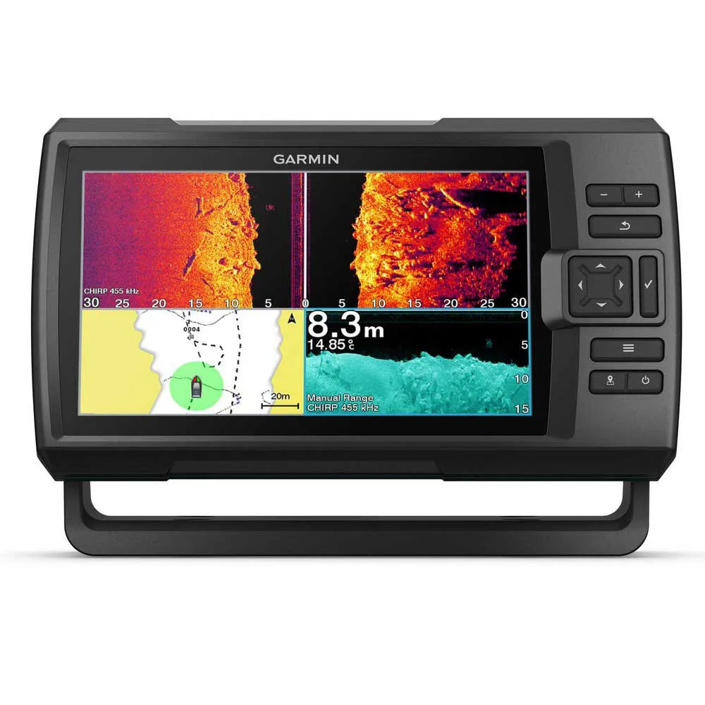 Garmin Striker Vivid 9sv plotter with transducer&cartography