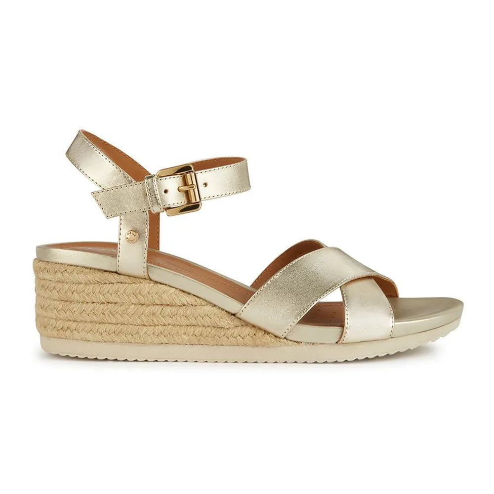 Geox Ischia Corda esparto wedge sandals