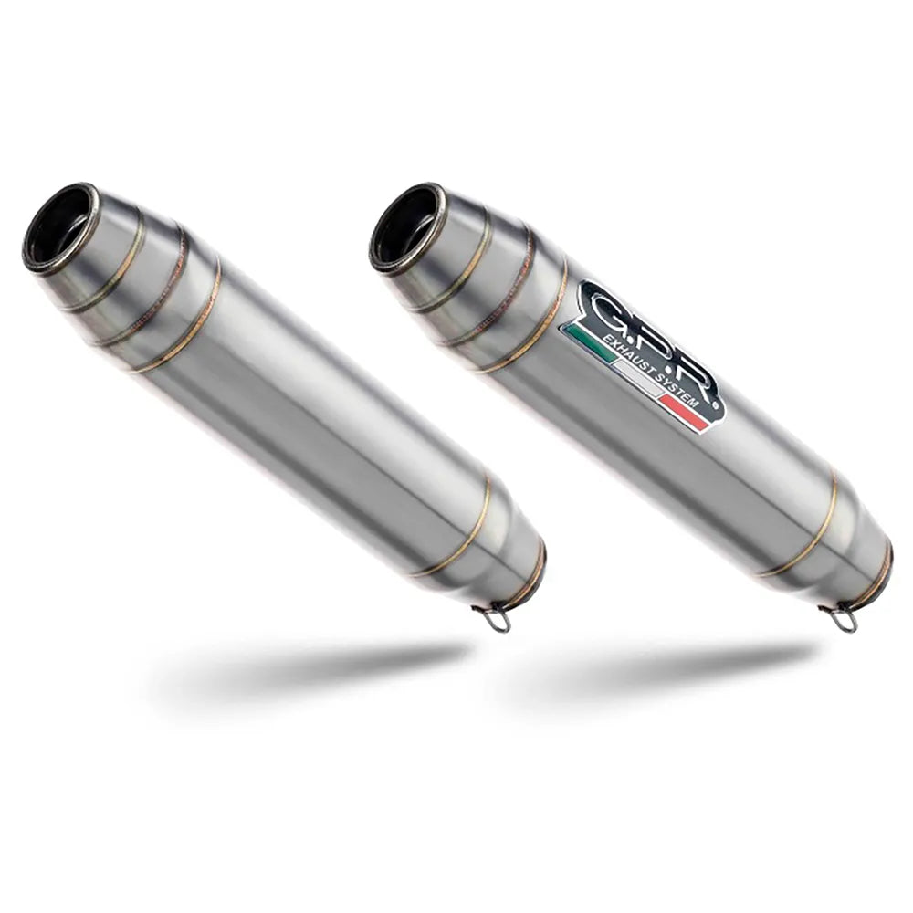 Gpr exclusive Deeptone Inox Double Royal Enfield Continental 650 19-20 ROY.7.RACEDB.DE Not Homologated Slip On Muffler