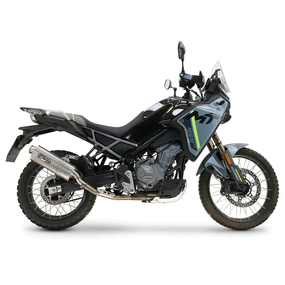 Gpr exclusive Dune Triovale Titanio CF Moto 450 MT 24-25 Homologated Slip On Muffler