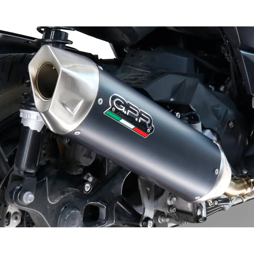 Gpr exclusive Furore-X Scooter With Catalyst Malaguti Madison 3 250 Piaggio 06-09 Homologated Slip On Muffler