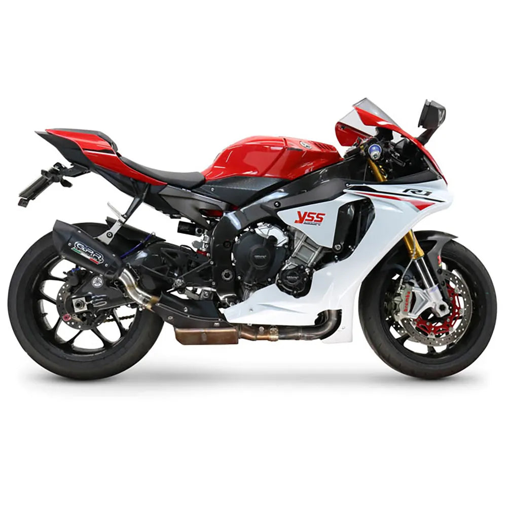 Gpr exclusive GP-Revo Black Titanium Yamaha YZF R1/R1/M 20-25 Homologated Slip On Muffler